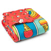 Hello Kitty Rainbow Red Full/Queen Quilted Blanket 90 X 90 Inches - Northwest