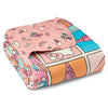 Hello Kitty Rainbow Pink Full/Queen Quilted Blanket 90 X 90 Inches - Northwest