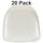 20 Pk. Hard Ivory Vinyl Chiavari Chair Cushion - Flash Furniture