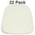 22 Pk. Soft Ivory Fabric Chiavari Chair Cushion - Flash Furniture