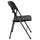 2 Pack HERCULES Series 330 lb. Capacity Black Plastic Folding Chair with Charcoal Frame - Flash Furniture