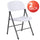 2 Pack HERCULES Series 330 lb. Capacity Granite White Plastic Folding Chair with Charcoal Frame - Flash Furniture