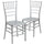 2 Pk. HERCULES PREMIUM Series Silver Resin Stacking Chiavari Chair - Flash Furniture