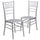 2 Pk. HERCULES Series Silver Wood Chiavari Chair - Flash Furniture