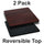 2 Pk. 36'' Square Table Top with Black or Mahogany Reversible Laminate Top - Flash Furniture