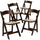 4 Pk. HERCULES Series Fruitwood Wood Folding Chair with Vinyl Padded Seat - Flash Furniture
