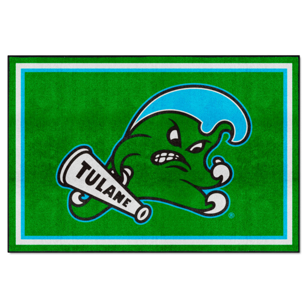 Fanmats - Tulane University 5x8 Rug 59.5''x88''
