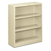 HON Brigade Steel Bookcase | 3 Shelves | 34-1/2''W x 12-5/8''D x 41''H | Putty Finish