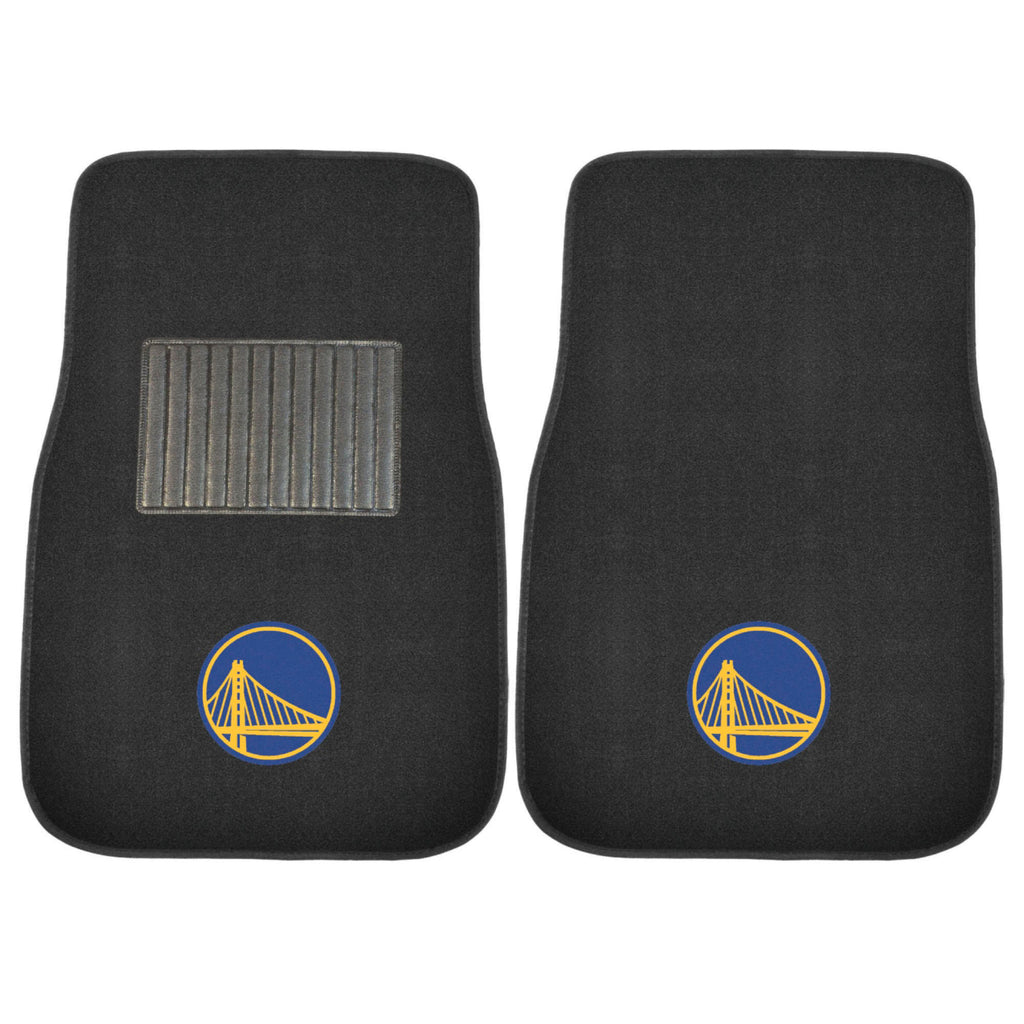 Fanmats - NBA - Golden State Warriors 2-pc Embroidered Car Mat Set 17''x25.5''