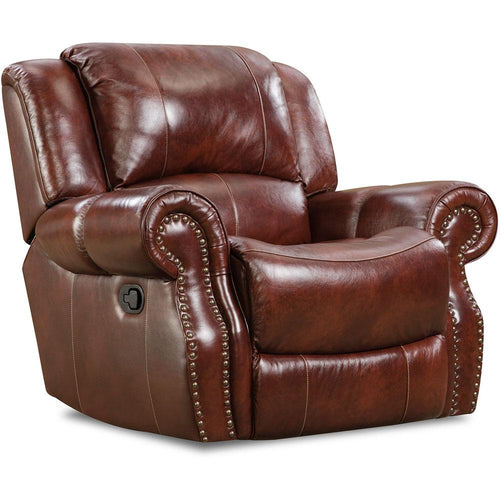 Telluride 100% Leather Rocker Recliner - Cambridge