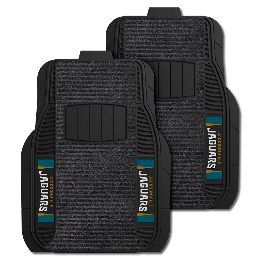 Fanmats - NFL - Jacksonville Jaguars 2-pc Deluxe Car Mat Set 21''x27''