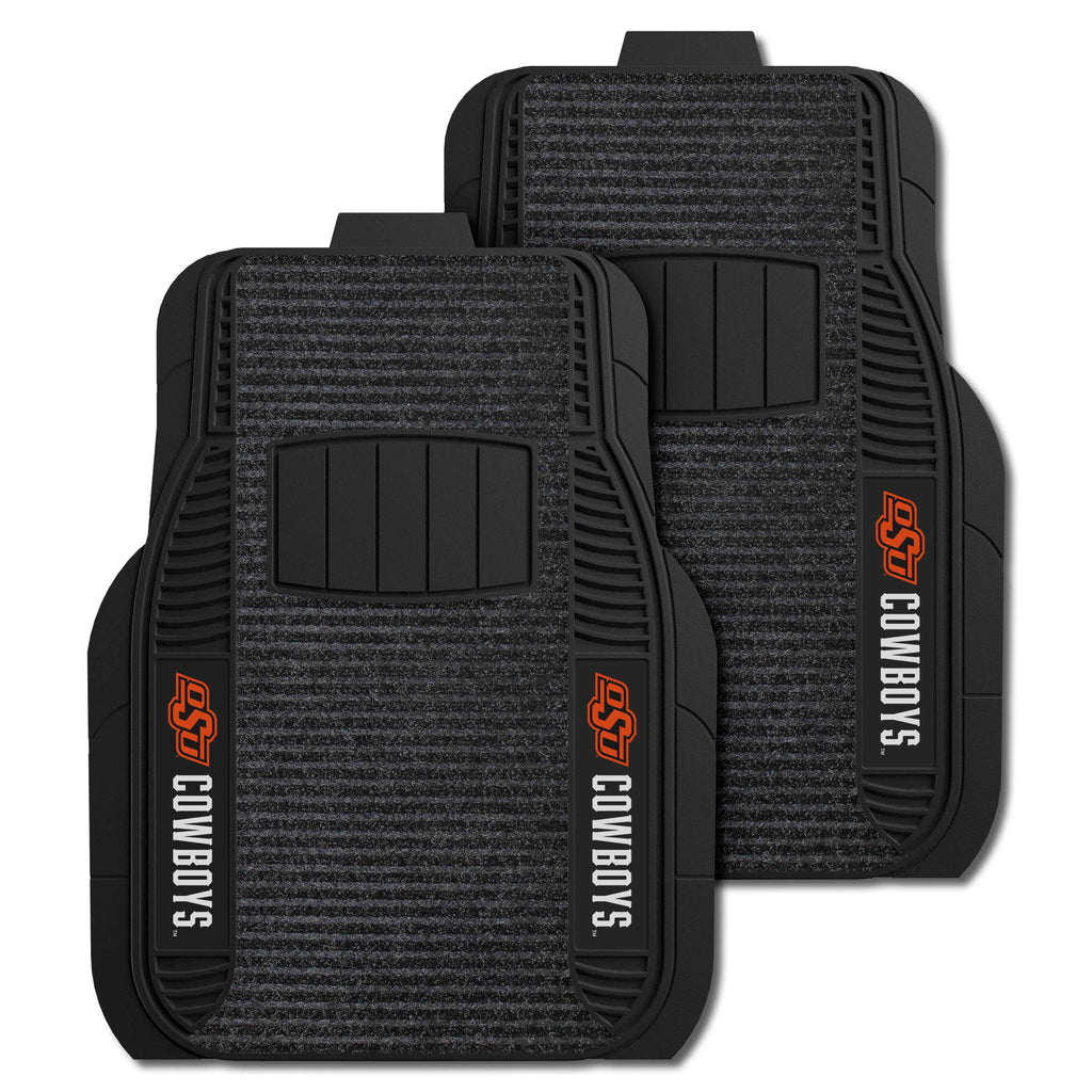 Fanmats - Oklahoma State University 2-pc Deluxe Car Mat Set 21''x27''