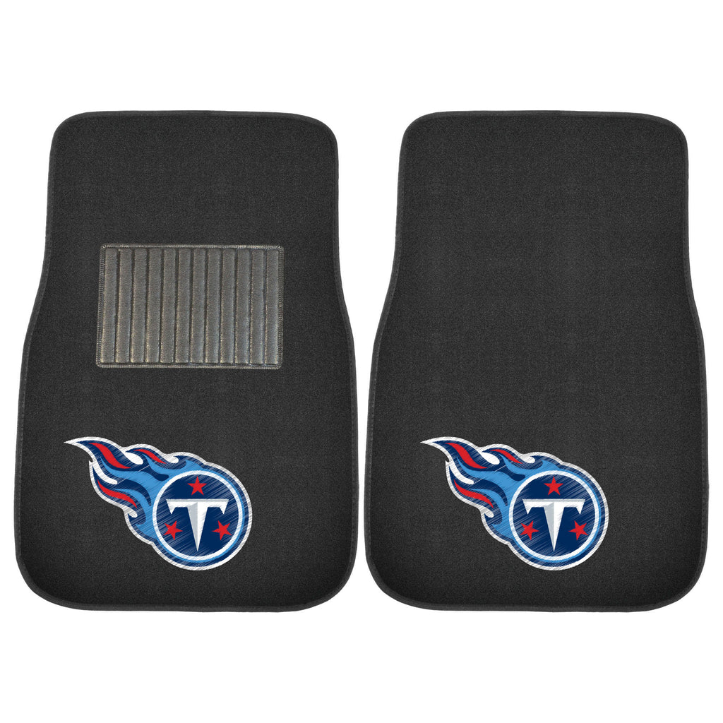 Fanmats - NFL - Tennessee Titans 2-pc Embroidered Car Mat Set 17''x25.5''