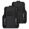Fanmats - U.S. Naval Academy 2-pc Deluxe Car Mat Set 21''x27''