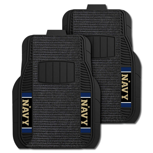Fanmats - U.S. Naval Academy 2-pc Deluxe Car Mat Set 21''x27''