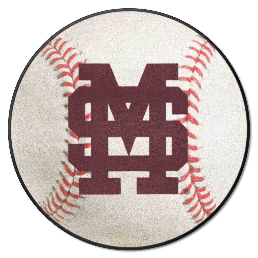 Fanmats - Mississippi State University Baseball Mat 27'' diameter