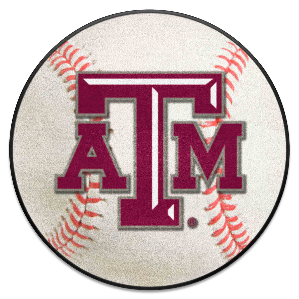 Fanmats - Texas A&M University Baseball Mat 27'' diameter