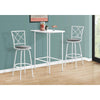 Home Bar, Bar Table, Bar Height, Pub, 36 Rectangular, Small, Kitchen, White - Monarch