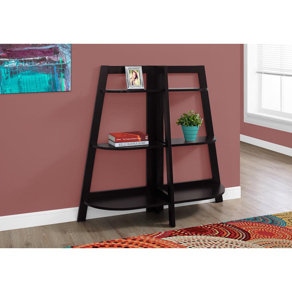 Bookshelf, Bookcase, Etagere, 3 Tier, 48H, Office, Bedroom, Brown Laminate - Monarch Specialties
