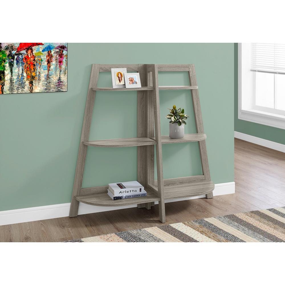 Bookshelf, Bookcase, Etagere, 3 Tier, 48H, Office, Bedroom, Brown Laminate - Monarch Specialties