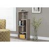 Bookshelf, Bookcase, Etagere, 4 Tier, 48H, Office, Bedroom, Brown Laminate - Monarch