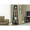 Bookshelf, Bookcase, Etagere, Corner, 5 Tier, 72H, Office, Bedroom - Monarch