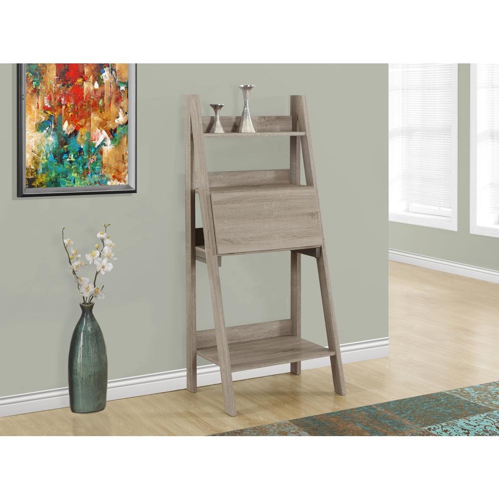 Computer Desk, Home Office, Laptop, Leaning, Storage Drawers, 61H, Work - Monarch