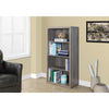 Bookshelf, Bookcase, Etagere, 5 Tier, 48H, Office, Bedroom, Brown Laminate - Monarch