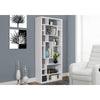 Bookshelf, Bookcase, Etagere, 72H, Office, Bedroom, White Laminate - Monarch