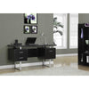 Computer Desk, Home Office, Laptop, Left, Right Set-up, Storage Drawers, 60L - Monarch