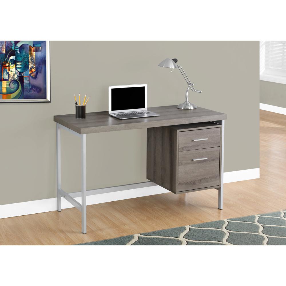 Computer Desk, Home Office, Laptop, Left, Right Set-up, Storage Drawers, 48L - Monarch