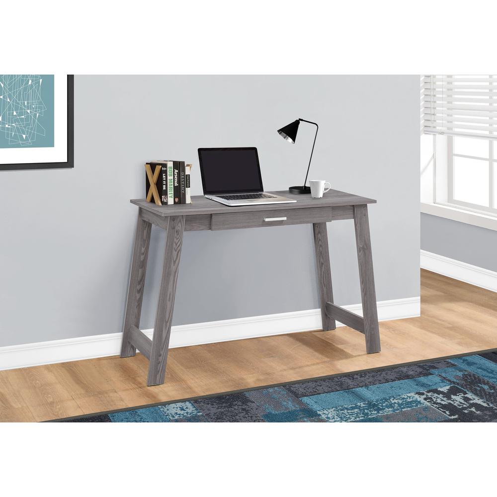 Computer Desk, Home Office, Laptop, Storage Drawers, Work, Grey Laminate - Monarch