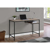 Computer Desk, Home Office, Laptop, 48L, Work, Brown Laminate, Black - Monarch