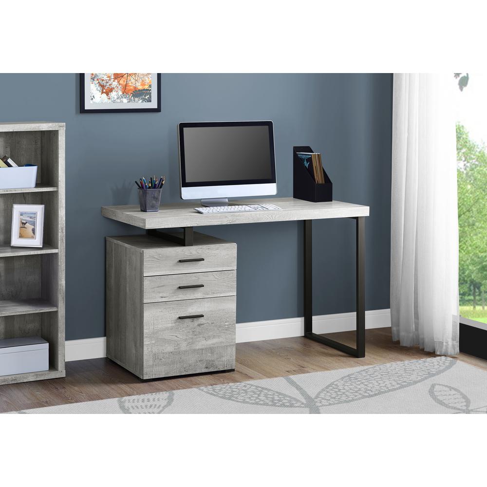 Computer Desk, Home Office, Laptop, Left, Right Set-up, Storage Drawers, 48L - Monarch