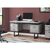 Computer Desk, Home Office, Laptop, Left, Right Set-up, Storage Drawers, 60L - Monarch