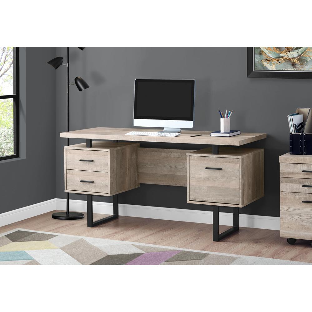 Computer Desk, Home Office, Laptop, Left, Right Set-up, Storage Drawers, 60L - Monarch Specialities