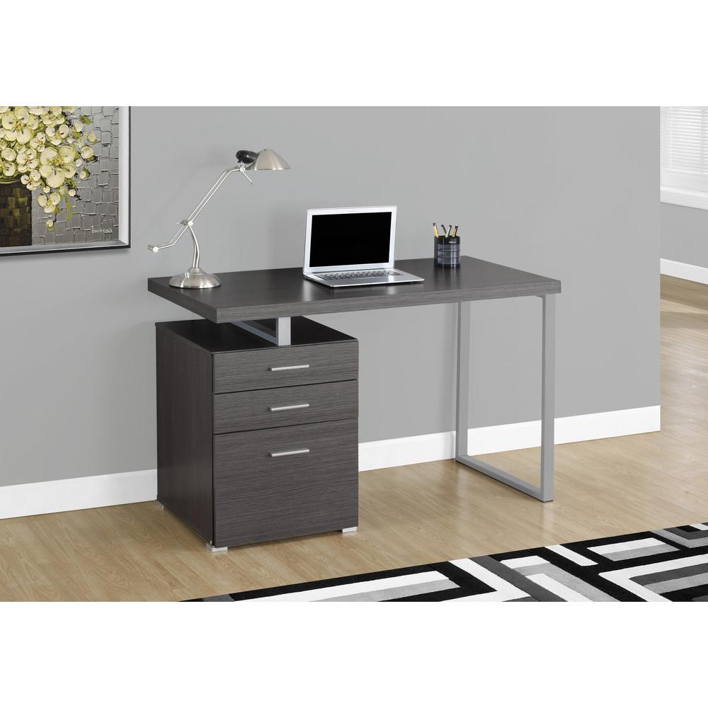 Computer Desk, Home Office, Laptop, Left, Right Set-up, Storage Drawers, 48L - Monarch
