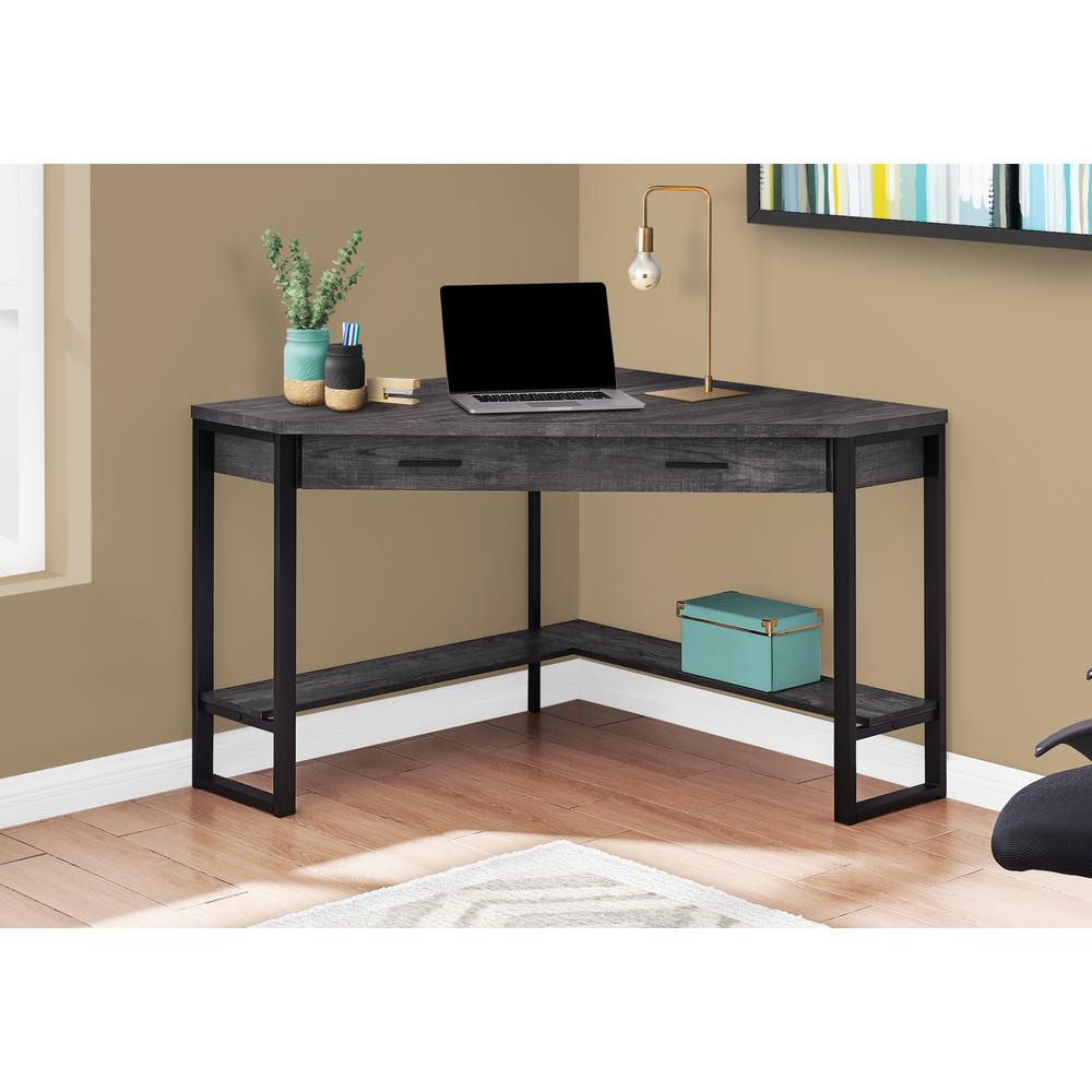 Computer Desk, Home Office, Corner, Storage Drawers, 42L, Work, Laptop - Monarch