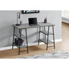 Computer Desk, Home Office, Laptop, Storage Shelves, 48L, Work, Grey Laminate - Monarch