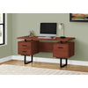 Computer Desk, Home Office, Laptop, Left, Right Set-up, Storage Drawers, 60L - Monarch