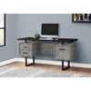 Computer Desk, Home Office, Laptop, Left, Right Set-up, Storage Drawers, 60L - Monarch