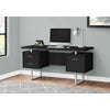 Computer Desk, Home Office, Laptop, Left, Right Set-up, Storage Drawers, 60L - Monarch