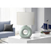 24''H, Table Lamp, Green Ceramic, Ivory / Cream Shade, Contemporary, Modern - Monarch