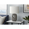 Lighting, 26''H, Table Lamp, Dark Grey Ceramic, Ivory / Cream Shade, Contemporary - Monarch