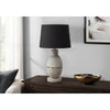 Lighting, 25''H, Table Lamp, Grey Resin, Black Shade, Contemporary, Modern - Monarch