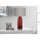 Lighting, 28''H, Table Lamp, Red Glass, Grey Shade, Contemporary, Modern - Monarch