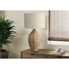 Lighting, 30''H, Natural Rattan, Beige Shade, Transitional - Monarch
