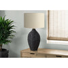 Lighting, 30''H, Black Rattan, Beige Shade, Transitional - Monarch