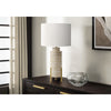 Lighting, 30H, Table Lamp, Beige Resin, Ivory / Cream Shade, Transitional - Monarch