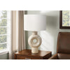 Lighting, 28''H, Table Lamp, Beige Resin, Ivory / Cream Shade, Contemporary - Monarch